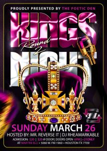 Poetic Den Presents Kings Night 2 with Sincere529